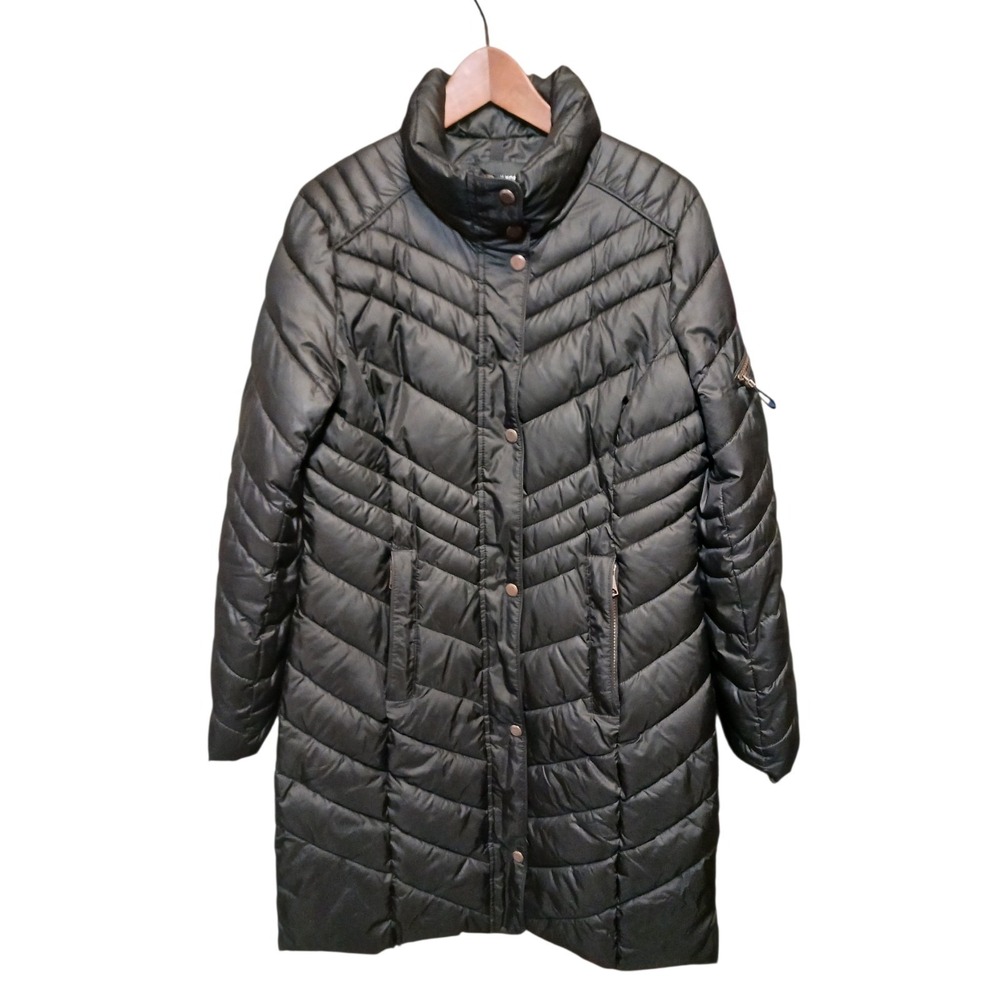 Marc New York Andrew Mark Women's Medium Full Zip Puffer Jacket Black